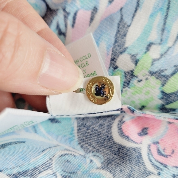 Lilly Pulitzer Mira Shirt Dress in High Tide Navy - Picture 13 of 15